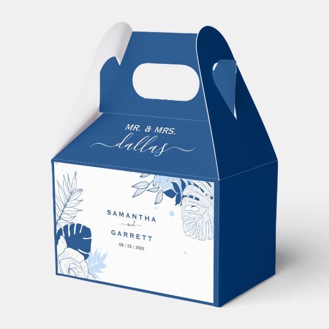 Exotische Blätter Geschenkschachtel (Vorderseite)