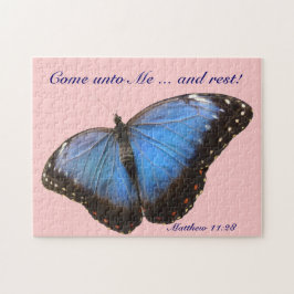 Exotische Blauer Schmetterling