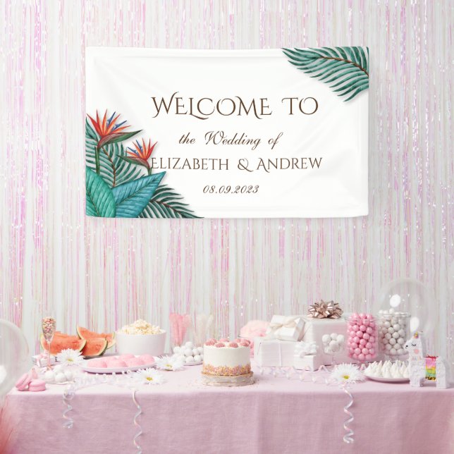 Exotische Blume Banner (Party)