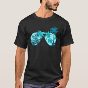 Exotische Blume Palmen Bäume Sommerinsel Tropical T-Shirt