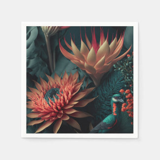 Exotische Blume. Serviette