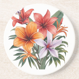 Exotische Blumen – Untersetzer
