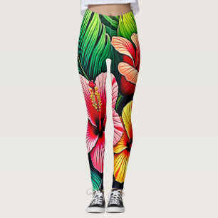 Exotische Blumengarten-Träume Leggings