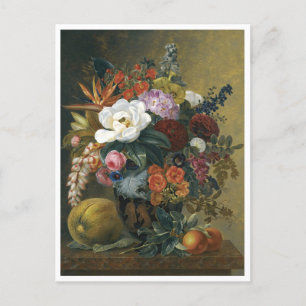 Exotische Blüten in einer griechischen Vase Postkarte