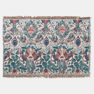 Exotische Chinoiserie Dschungeltiergewebe Decke