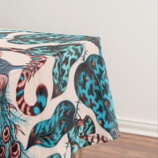 Exotische Chinoiserie  Dschungeltiergewebe Tischdecke