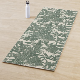 Exotische Darstellung der tropischen Linien. Yogamatte