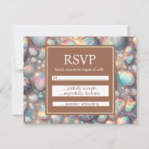 Exotische elegante RSVP-Hochzeitseinschlusskarten