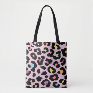 exotische, farbenfrohe Wildleopard-Design handgeze Tasche