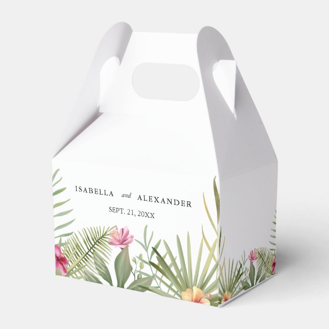 Exotische Fernen und Blume Geschenkschachtel (Vorderseite)