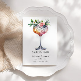 Exotische Florale Pinke Cocktail-Hochzeit im Urlau Save The Date