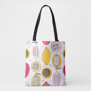 Exotische Früchte handGezeichnet: Vintager Sommer Tasche