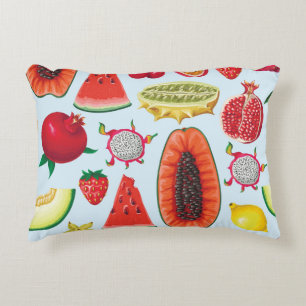 Exotische Früchte: Trendy Print nahtlos. Dekokissen