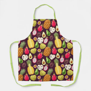 Exotische Fruchtmuster-Schürze Schürze