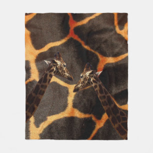 "Exotische Giraffen: Auf einer Giraffe Gemusterte Fleecedecke