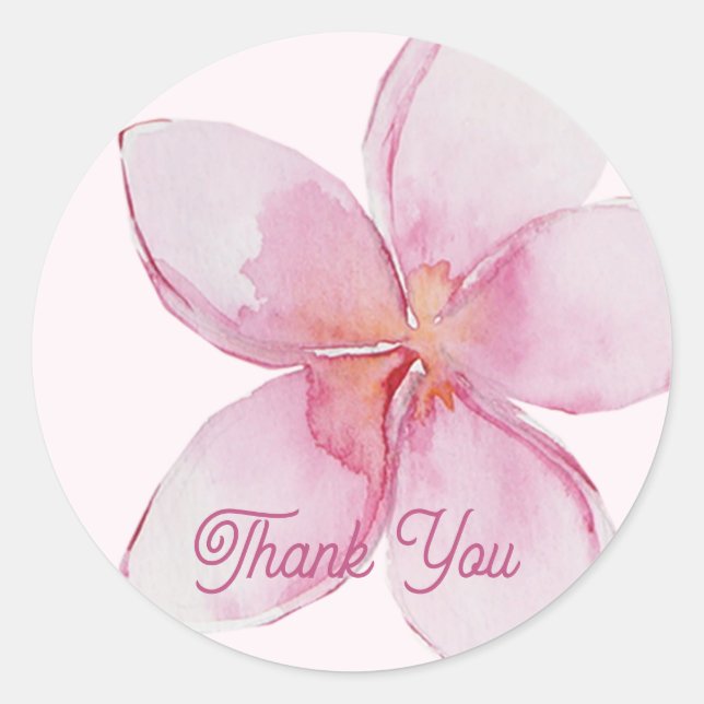 Exotische hawaiianische Blume | Danke, Sticker (Vorderseite)