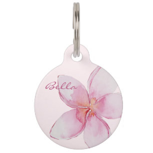 Exotische hawaiische Blume - elegant Haustiermarke
