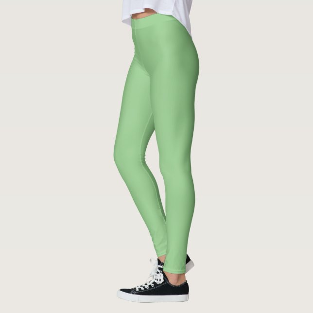 Exotische hellgrüne Leggings (Links)