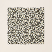 Exotische Imitate Leopard Print Graphic in Sepia