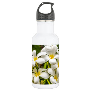 Exotische Inselplumeria-Wasser-Flasche Edelstahlflasche