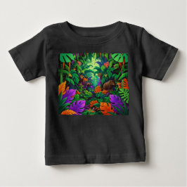 Exotische Jungle-Szene Baby T-shirt