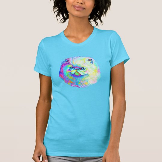 Exotische Katze in den Farben T-Shirt