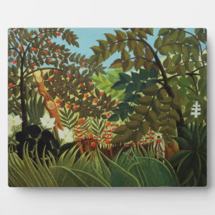 Exotische Landschaft Fotoplatte