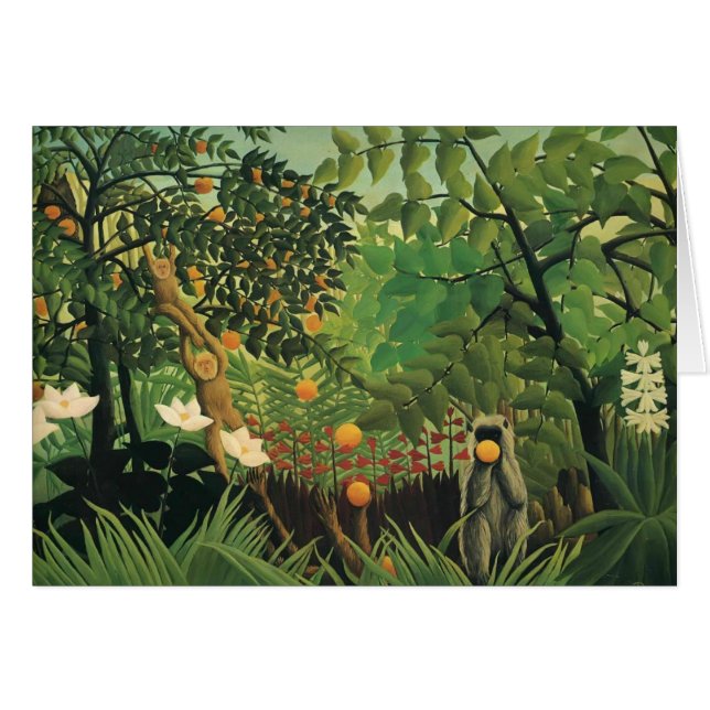 Exotische Landschaft Henri Rousseau- (Vorderseite (Horizontal))