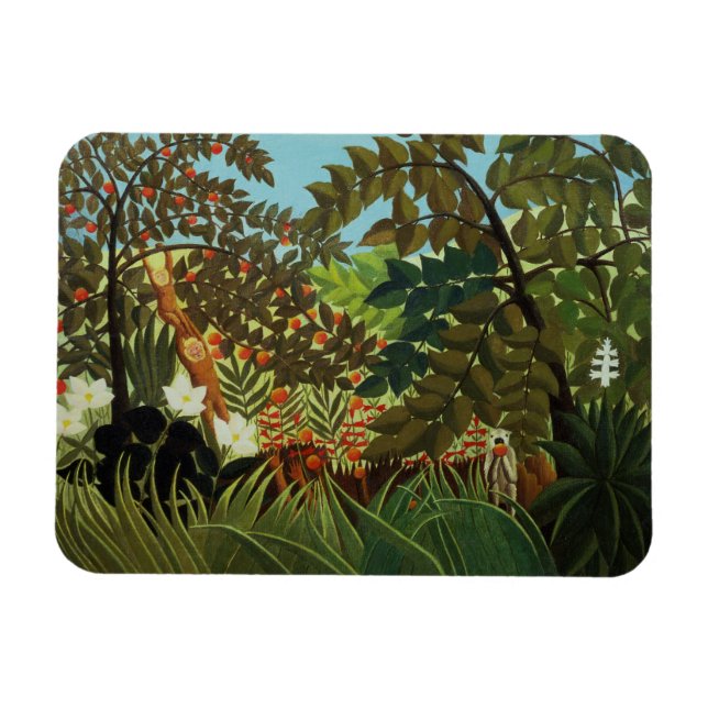 Exotische Landschaft Magnet (Horizontal)