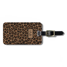 Exotische Leopardrucken Mit Monogramm