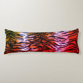 Exotische Orange & Pink Tiger Druckkissen Seitenschläferkissen