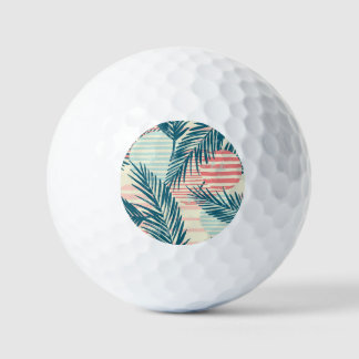 Exotische Palmen, handgezeichnet Texturen Golfball