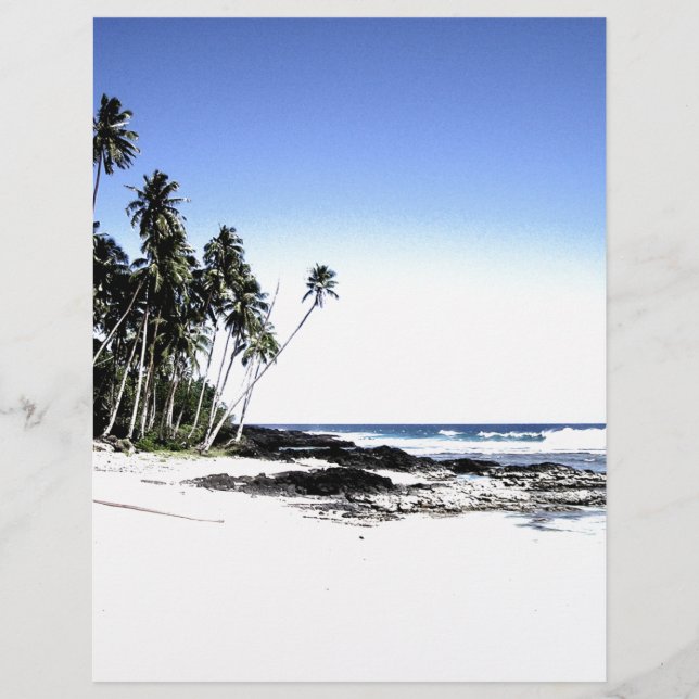 Exotische Palmen & Paradise Strand (Vorderseite)