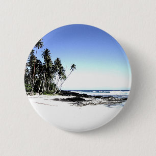 Exotische Palmen & Paradise Strand Button