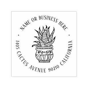 Exotische Pflanze Garten Individuelle Name Rücksen Permastempel