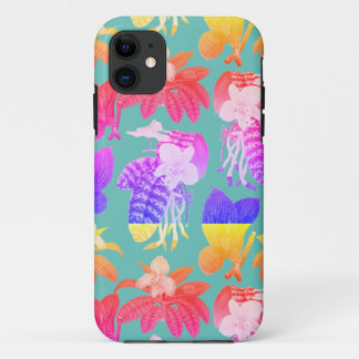 Exotische Pflanze mit hawaiianischem Muster Case-Mate iPhone Hülle