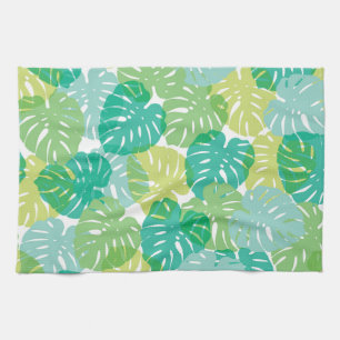 Exotische Pflanze: Tropical Monstera Geschirrtuch