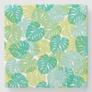 Exotische Pflanze: Tropical Monstera Steinuntersetzer
