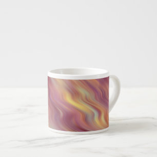 Exotische Plumeria Wavy Textur Espressotasse