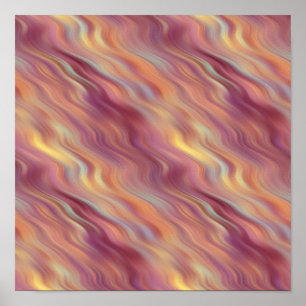 Exotische Plumeria Wavy Textur Poster