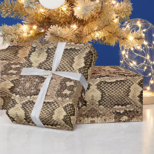 Exotische Schlangenhautmuster Geschenkpapier