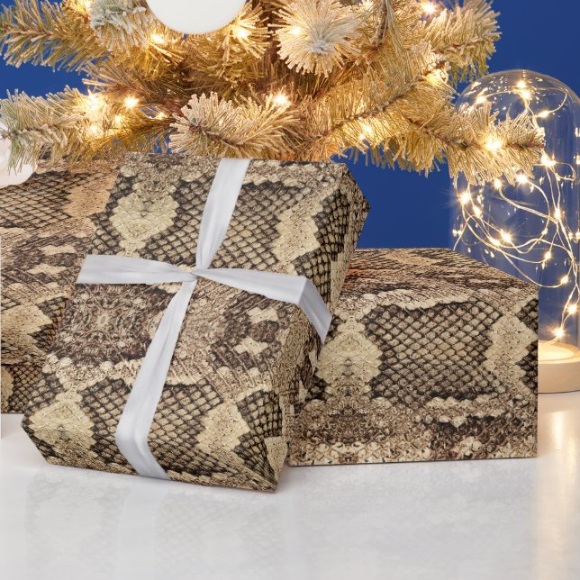 Exotische Schlangenhautmuster Geschenkpapier (Feiertage)