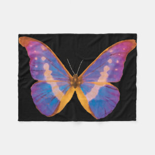 Exotische Schmetterlingsfarbe Fleecedecke