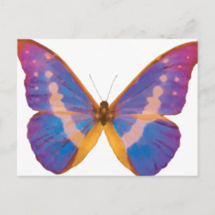 Exotische Schmetterlingsfarbe Postkarte