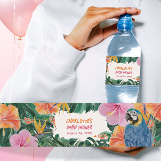 Exotische Tropenpapageien-Dschungel-Baby-Party