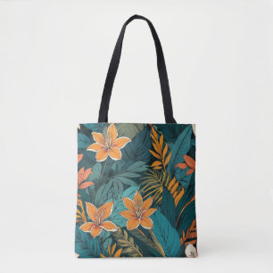 Exotische tropische Blumen Tasche