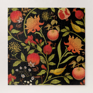 Exotische Vögel Blumen Vintage-Illustration