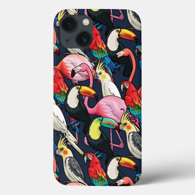 Exotische Vögel Case-Mate iPhone Hülle (Rückseite)