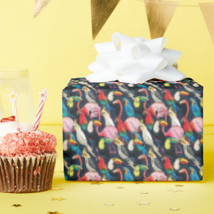 Exotische Vögel Geschenkpapier