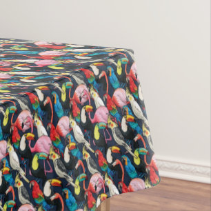 Exotische Vögel Tischdecke